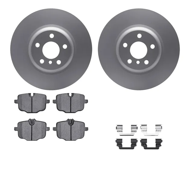 R1 Concepts WDUH1-31263 Carbon Series Brake Rotors W/ 5000 Oep Brake Pads & Hdw